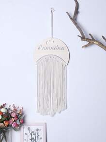 1pc Laser-Cut Themed Woven Tassel Ornament,Home Decor ,Room Decor,Wall Decor