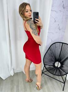 Women Dresses - 紅色 - 查看 2