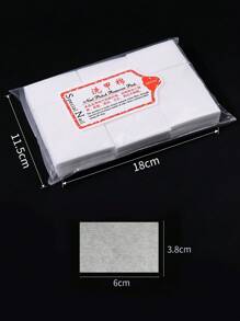 Nail Cleansing Pads, Nail Polish Removing Wipes, Disposable Non-Woven Manicure Cloths, Hard Type - No Lint, One-Time-Use, Thick , No Hair Slip, Wet And Dry Double Use, 400pcs/Pack Nails Nails Supplies Nail Stuff - White - View 6