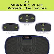 3D Vibration Plate Quiet Motor With 120 Levels + 5 Training Programmes Training Bands Extra Large Slim And Non-Slip Bluetooth Speaker Full Body Workout Lose Fat Green - Blue Green - View 3