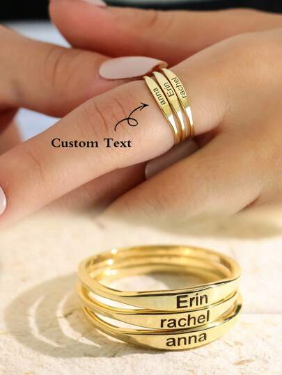 1ชิ้น แหวนเงินแท้ S925 สั่งทำพิเศษ สร้างสรรค์ ของขวัญเฉพาะบุคคล สำหรับผู้หญิง เครื่องประดับสตรีชั้นดี ของขวัญสั่งทำพิเศษ ของขวัญครบรอบ เงิน,ทอง,โรสโกลด์ มีสไตล์, แฟชั่นฤดูใบไม้ร่วง,ลำลอง,วินเทจ,Old Money,เรียบง่าย,สั่งทำพิเศษ,เฉพาะบุคคล,ไม่เหมือนใคร ของขวัญที่เหมาะสำหรับแฟน,แม่,ครอบครัว,เพื่อน,เธอ,ปู่ย่าตายาย สำหรับวันครบรอบ,สำหรับวันเกิด,สำหรับใส่ทุกวัน,สำหรับงานพรอม,สำหรับวันแม่,สำหรับวันวาเลนไทน์,สำหรับวันรับปริญญา,สำหรับงานแต่งงาน,ความงามปีใหม่