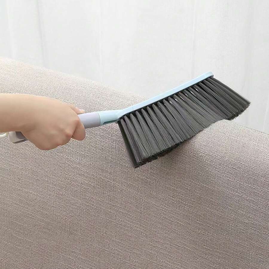 1pc Household Large Soft Bristle Cleaning Brush With Plastic Long Handle, Creative Sofa Cleaning Tool For Home Use - Multicolor - View 1
