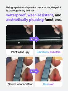 Touch Up Paint Compatible With IPhone (11Pro/11Pro Max Midnight Green),IPhone Touch Up Paint Pen, Two-In-One Scratch Remover For Deep Scratches, Special-Purpose Repair Paint Pen Universal Color Optional Compatible With IPhone (1 Pack) - Midnight Green - View 5