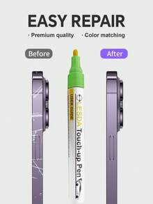Touch Up Paint Compatible With IPhone (11Pro/11Pro Max Midnight Green),IPhone Touch Up Paint Pen, Two-In-One Scratch Remover For Deep Scratches, Special-Purpose Repair Paint Pen Universal Color Optional Compatible With IPhone (1 Pack) - Midnight Green - View 2