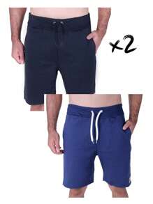 Men Shorts - Màu xanh hải quân - Xem 1