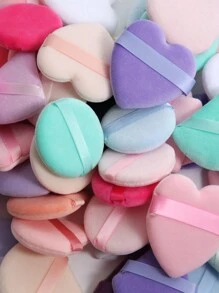 50 Stück dreieckige Samt Puderquasten, zufällige Farbe, entworfen für Konturierung, Augen- und Eckbereich. Make-up Mischbehälter, geeignet für alle Hauttypen. Make-up, günstig, Raumdekoration, Schminktisch, Reise, Schlafzimmer, Make-up Zubehör, Quaste, Make-up Blender, Puderquaste, Make-up Schwamm