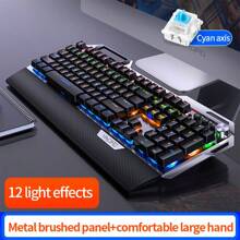 Yindiao Mechanical Keyboard With Green Switch Lighting Backlit, Usb Wired For Gaming Desktop Computer And Laptop - White - View 3