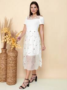 Women Dresses - trắng - Xem 3
