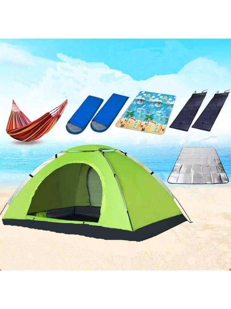 Tenda Pop-Up Istantanea 2-3 Persone Impermeabile E Antivento – Facile Da Montare Per Campeggio, Spiaggia E Trekking, Verde