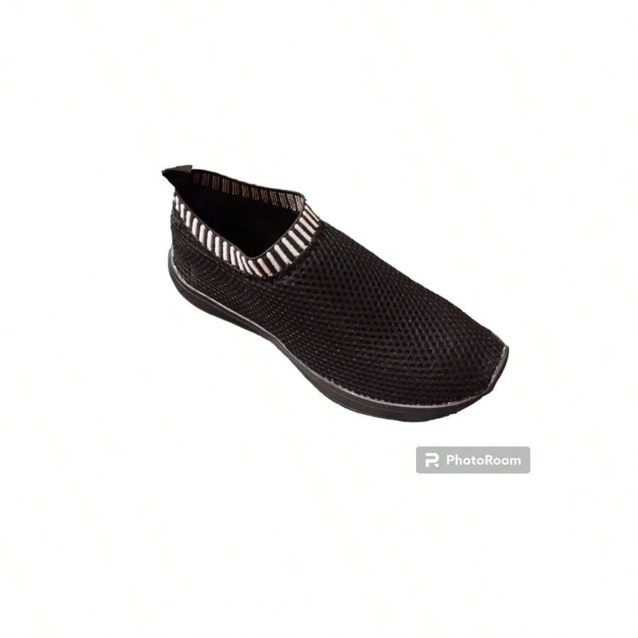 Women Wedge Sneakers - 黑色 - 查看 1