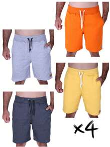 Men Shorts - 黃色 - 查看 1