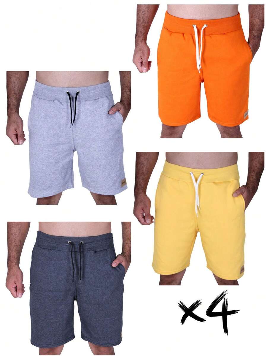 Men Shorts - 黃色 - 查看 1