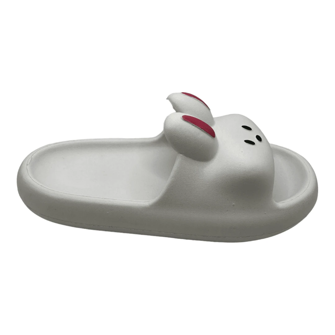 Sandalias Chanclas Conejo Sponge Mujer Antideslizante - Blanco - Ver 1