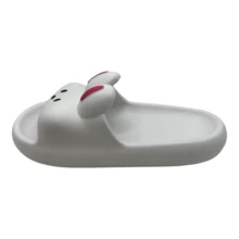 Sandalias Chanclas Conejo Sponge Mujer Antideslizante - Blanco - Ver 2