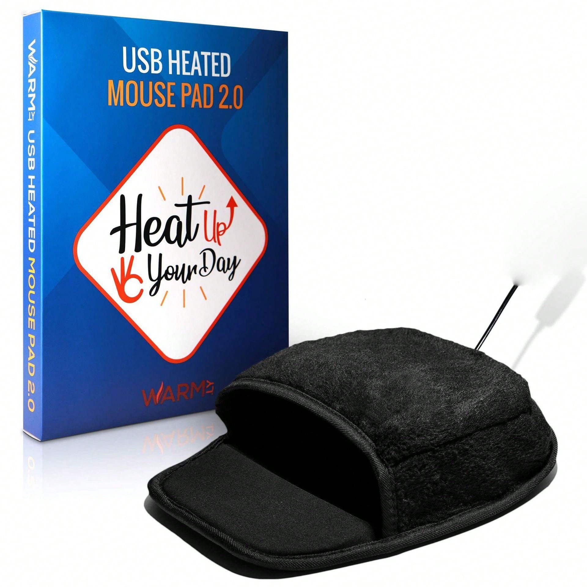 Usb Heated Mouse Pad & Wrist Rest, AntiCold & Warm Wrist Pad For