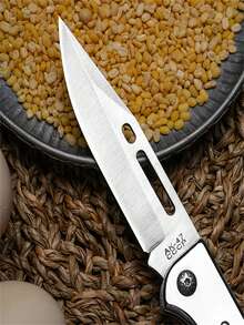 Outdoor Stainless Steel Folding Mini Knife For Camping, Hiking, Fishing And Fruit Cutting - Multicolor - View 5