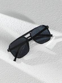 نظارات رجل ذات إطار مزدوج قديم، مع مسامير ملونة، مناسبة لارتداء اليومي،التنقل والسفر الخارجي وأغراض أخرى، إكسسوارات شمسية، نظارات شمسية مناسبة للشاطئ والعطلات الصيفية والسفر والأنشطة الخارجية