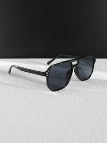 نظارات رجل ذات إطار مزدوج قديم، مع مسامير ملونة، مناسبة لارتداء اليومي،التنقل والسفر الخارجي وأغراض أخرى، إكسسوارات شمسية، نظارات شمسية مناسبة للشاطئ والعطلات الصيفية والسفر والأنشطة الخارجية