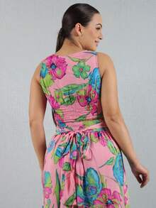 Women Two-Piece Outfits - 粉色 - 查看 3