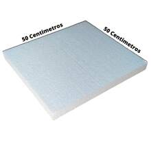 Paper and Wall Kit 10 Placas de Isopor Forro Termo Acústicas Anti Chamas 50 x 50cm Eps - Branco - Visão 2