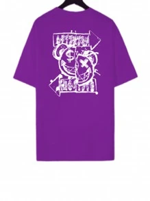 Men T-Shirts - 紫色 - 查看 1