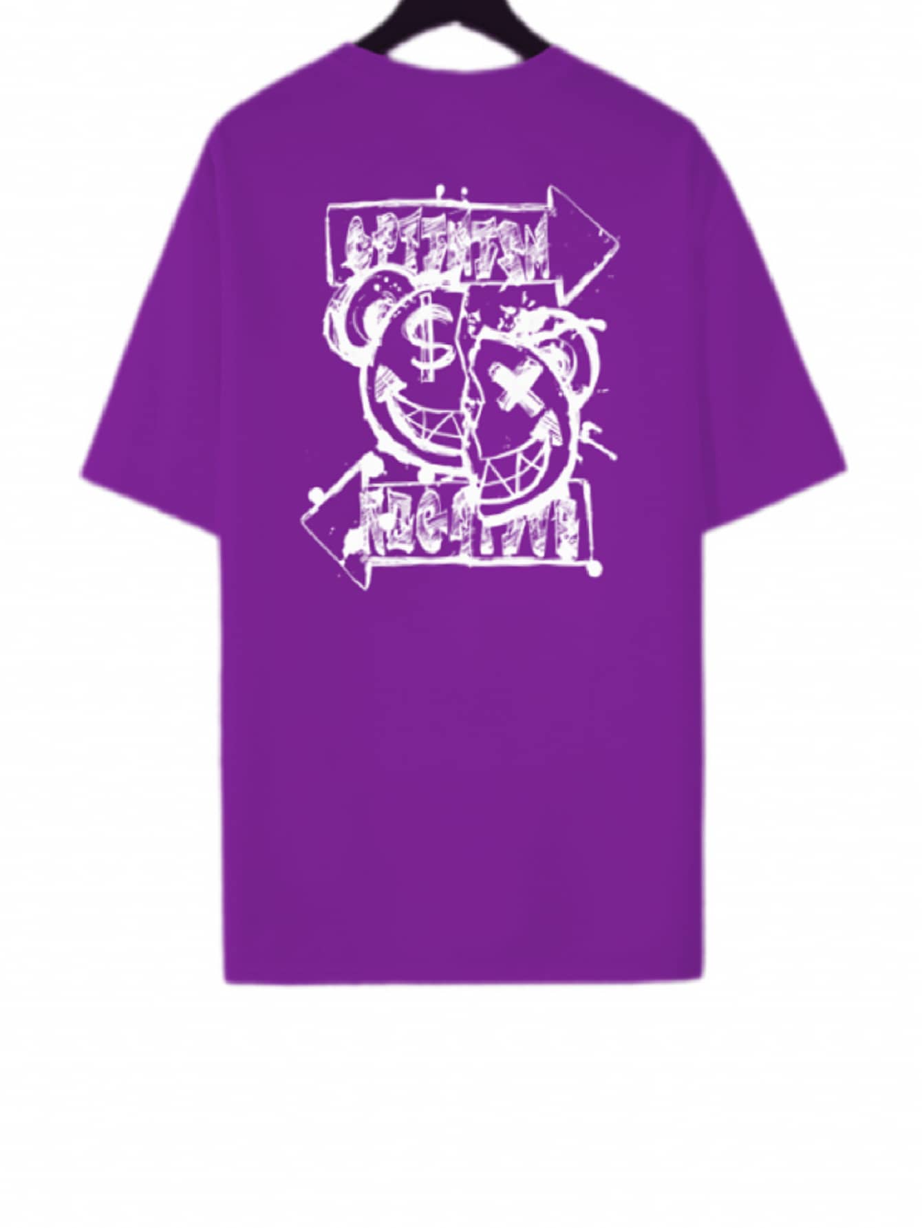 Men T-Shirts - 紫色 - 查看 1