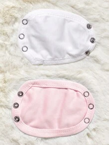 2 piezas de pañales de tela de capa única (delgados, tenga en cuenta el tamaño del botón de metal para evitar un desajuste) para ropa de bebé para gatear/body/mono con broches extendidos, regalos de decoraciones familiares para baby shower