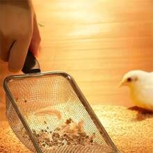 1 件不鏽鋼貓砂鏟,貓砂鏟,蜥蜴倉鼠沙浴清潔工具,爬蟲寵物清潔金屬沙鏟 - 黑色 - 查看 7