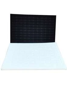 1套黑色實心100孔/36孔展示托盤,用於戒指、耳環或耳釘,方便收納