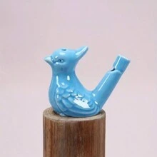 1pc Colorful Ceramic Bird Whistle (Magpie/Peacock/Water Bird) Educational Toy, Party & Festival & Birthday Gift, Cool Decoration, Funny Stuff (Requires Water To Use) - Multicolor - View 6