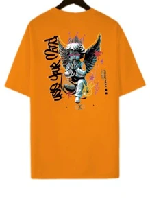 Men T-Shirts - 橘色 - 查看 1
