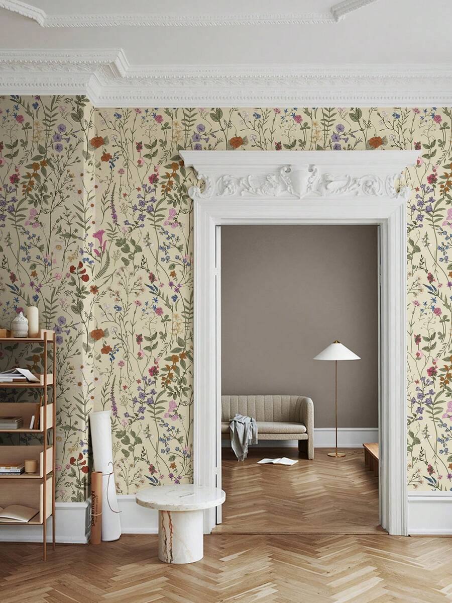 1 PC 3 M /10 M Floral Printed PVC Furniture Renovation Wallpaper