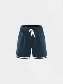 Basketball Shorts, Sports Running Shorts, Mesh Quick Dry Breathable Fitness Half Pants With Drawstring For Men - Navy Blue - View 2