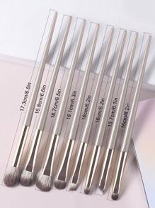 8pcs Portable Multifunctional Makeup Brush Set For Face And Eyes, Includes Blending Brush, Eyebrow Brush, Detail Brush