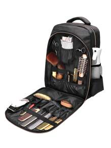 Hairdressing Tool Backpack, Hairstylist Dual-Shoulder Tool Bag With Hairdryer & Electric Clipper Function, Large Capacity Hair Styling Tool Storage Backpack - Multicolor - View 6