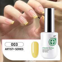 Yellow Gel Nail Polish, 13ml UV Curable Gel Nail Polish For Nail Art DIY Nail Polish, Color 003 Cream - Yellow - View 8