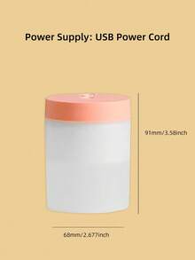 1入組200毫升ABS加濕器，現代家用台式霧化器加濕器