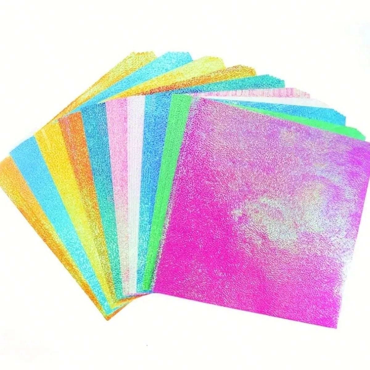 50pcs/Set 10x10cm PearlShimmer Craft Folding Paper For Diy Origami