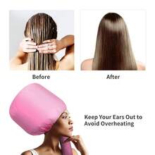 1pc Adjustable Hair Dryer Bonnet For Hair Styling, Color, And Conditioning - Portable And Hooded,Bonnet Dryer Attachment - Pink - View 5