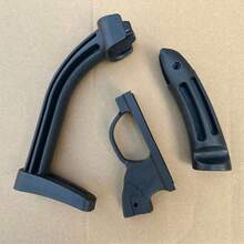 新款時尚貓頭鷹設計黑色 Abs 塑膠組裝手柄通用槍托配件支架彈弓轉換多用途組件 - 黑色 - 查看 8