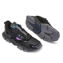 Men Sneakers - Negro y plata - Ver 3