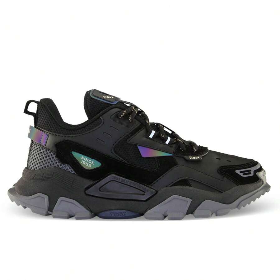 Men Sneakers - Negro y plata - Ver 1