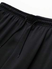 男士2024年新款春秋色塊束口帽衫和運動長褲休閒運動套裝,運動套裝,田徑服 - 深灰色 - 查看 5