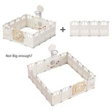 UBRAVOO Parques para Niños - Rosa-Blanco - Ver 4