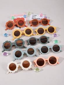 10pcs Set Simple Fashion Glasses For Boys And Girls, Suitable For Parties, Outdoor Travel - Multicolor - View 4