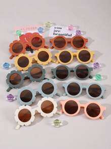 10pcs Set Simple Fashion Glasses For Boys And Girls, Suitable For Parties, Outdoor Travel - Multicolor - View 2