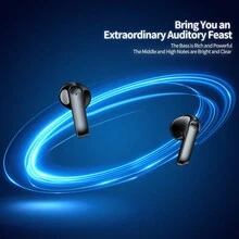 Gt02 無線耳塞,bt5.3輕量級耳塞,跑步用耳機,200mah 3-4小時播放時間運動耳塞,配備led數字顯示充電盒,適用於手機和筆記本電腦。男人和女人最好的生日禮物（綠色） - 綠色 - 查看 3