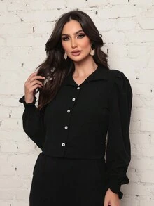 Women Blouses - màu đen - Xem 4