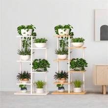 1 件分層植物架架,適合室內、客廳、室外園藝。多層式陽台花卉展示。不含植物、花盆或其他配件。 - 杏色 - 查看 10