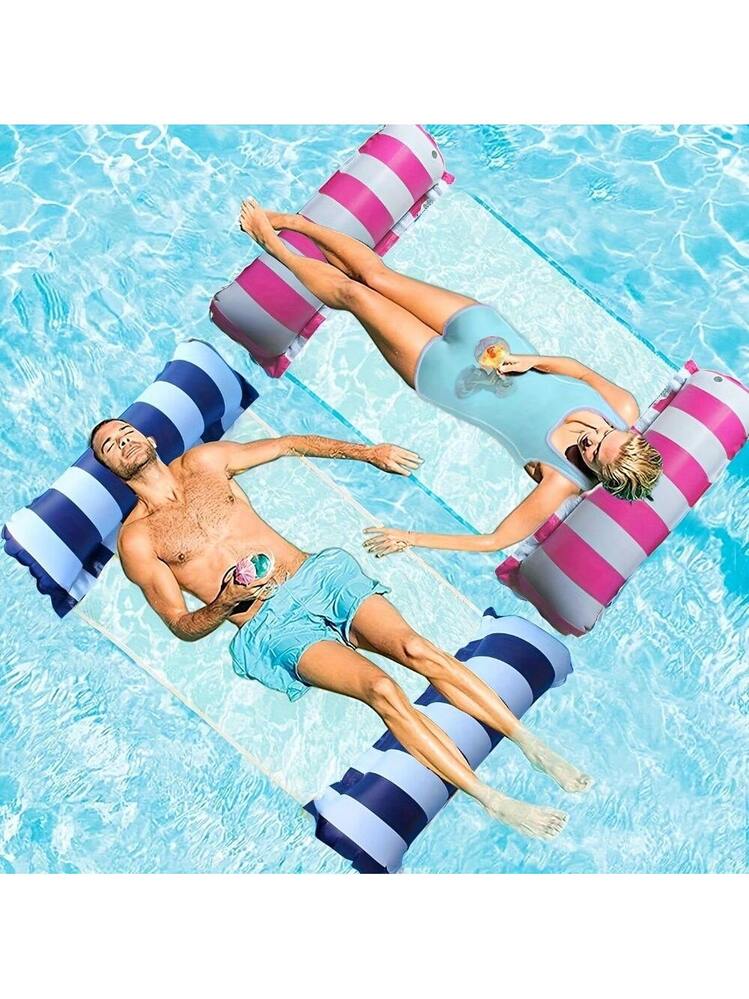 Hamaca Flotante Inflable Con Diseño De Cola De Sirena - Flotador De Piscina De 165x75 Cm Para Adultos Y Niños, Ideal Para Playa Y Verano